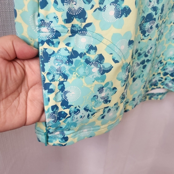 Title Nine Floral Green Diamalete Steadfast Athletic A-Line Dress Size XL - Picture 3 of 8